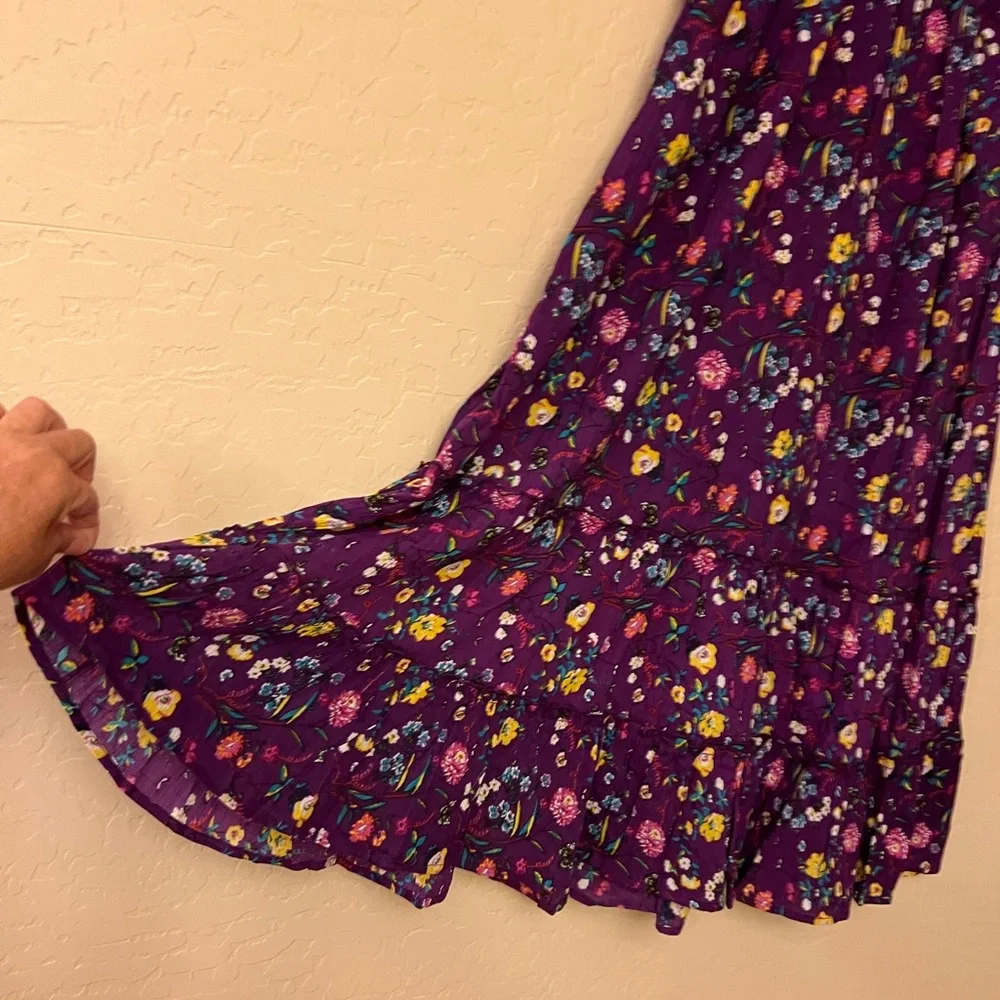 Anthony Richards Purple Floral & Butterfly Print Sundress - Picture 14 of 16